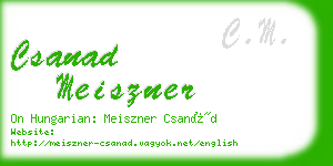 csanad meiszner business card